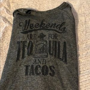 “Weekends are for tequila and tacos” crewneck